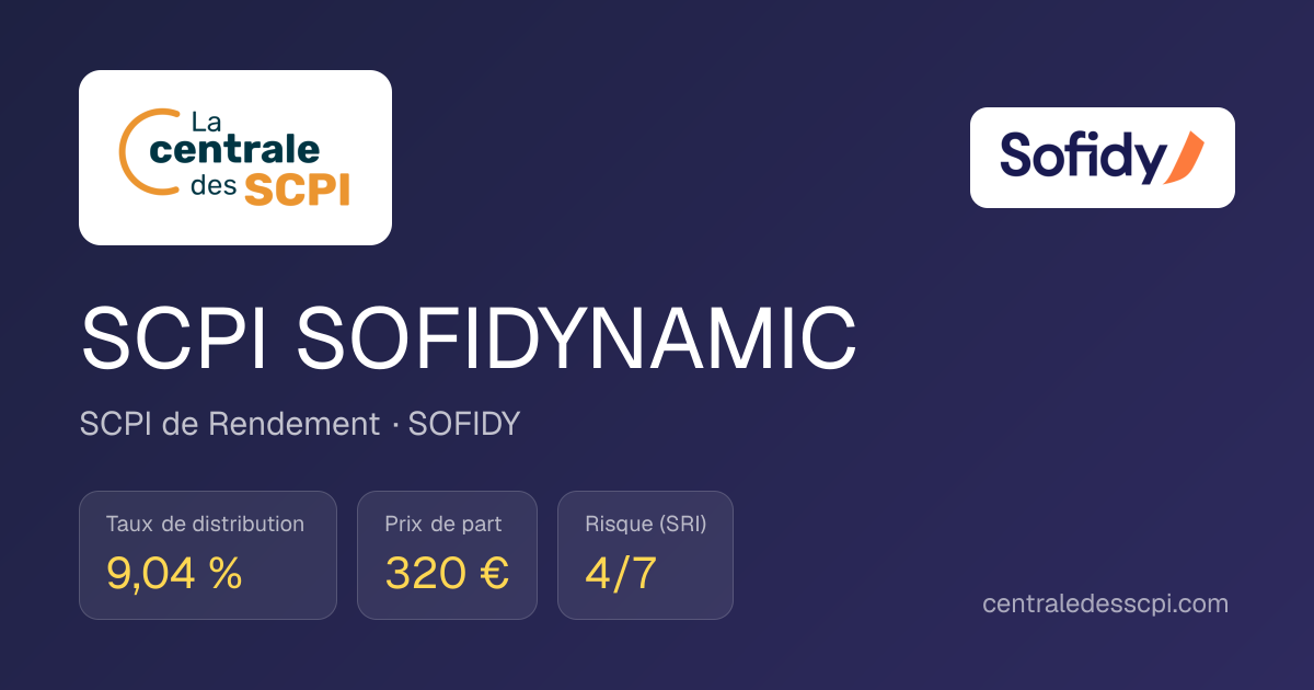 SCPI SOFIDYNAMIC | La Centrale des SCPI